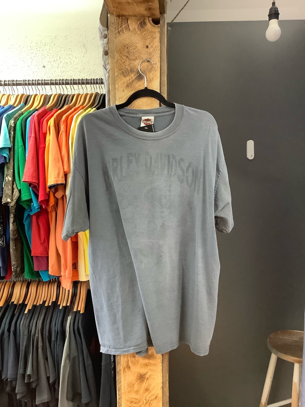 Vintage Harley-Davidson graphic grey t-shirt